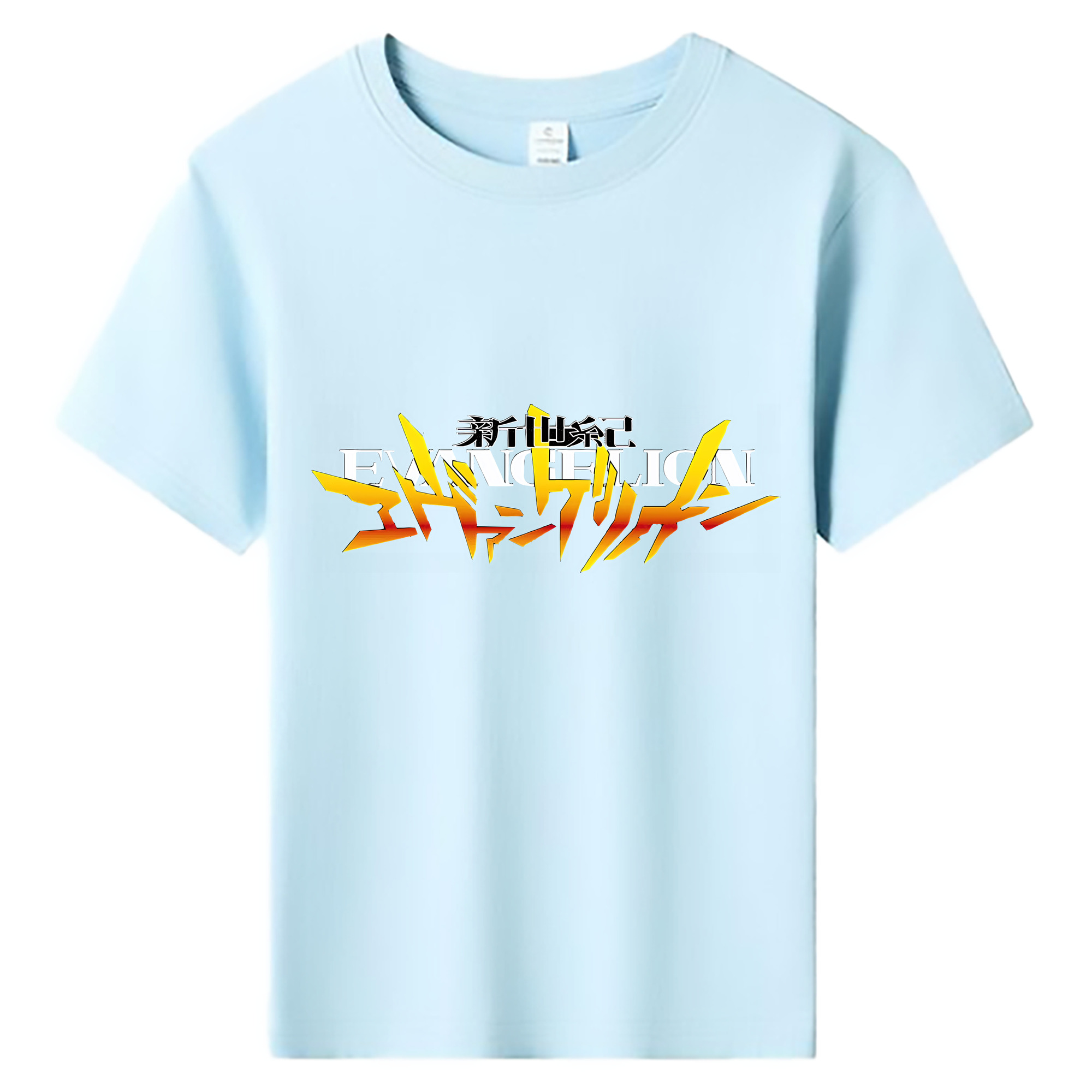 （画像用） EVA 新世紀エヴァンゲリオン 綿100％キッズTシャツ（フロントプリント）